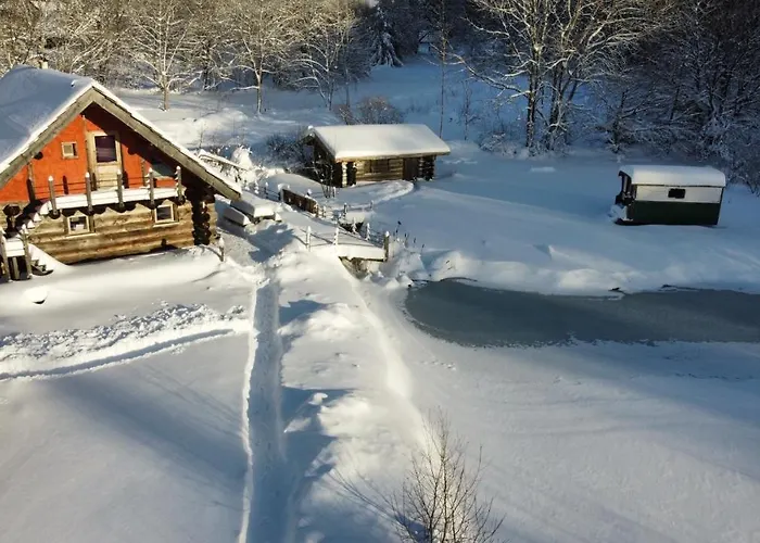 Au Bord D'un Etang Prive, Massif Du Sancy Chalet Picherande